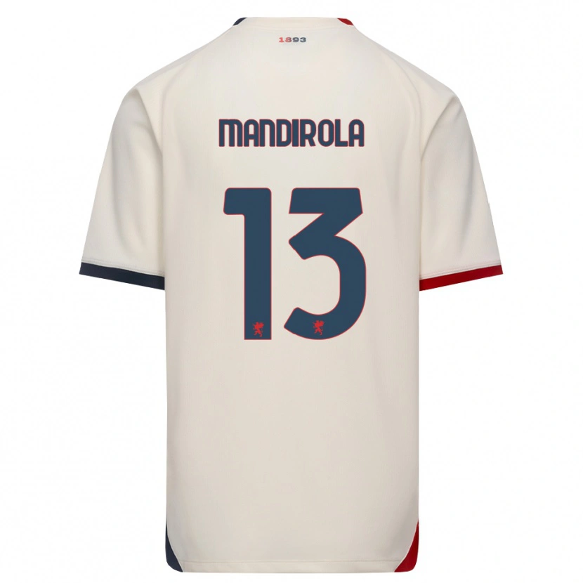 Danxen Herren Gabriele Mandirola #13 Creme Rot Auswärtstrikot Trikot 2026/27 T-Shirt Schweiz