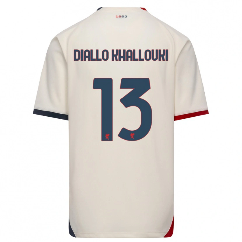 Danxen Herren Siaka Diallo Khallouki #13 Creme Rot Auswärtstrikot Trikot 2026/27 T-Shirt Schweiz