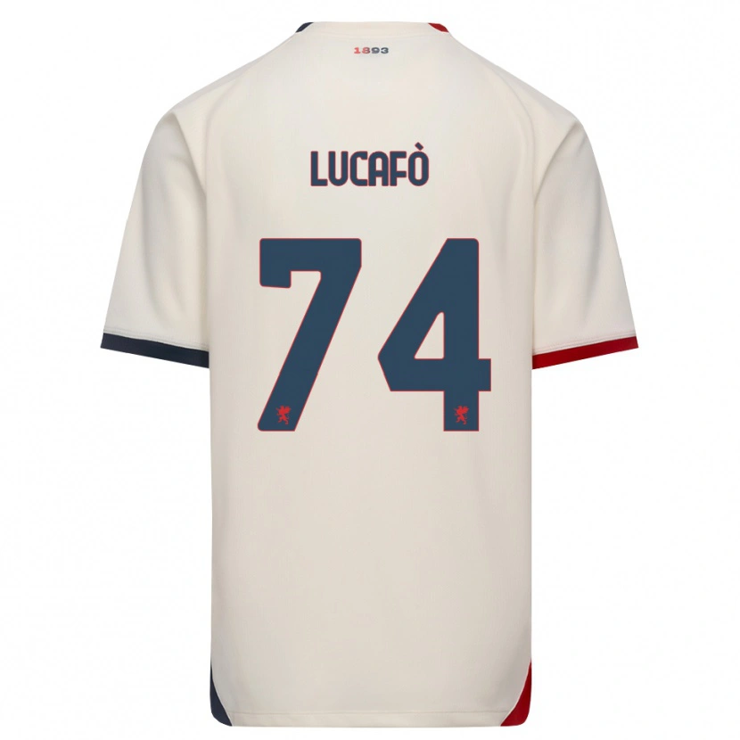 Danxen Herren Sara Lucafò #74 Creme Rot Auswärtstrikot Trikot 2026/27 T-Shirt Schweiz