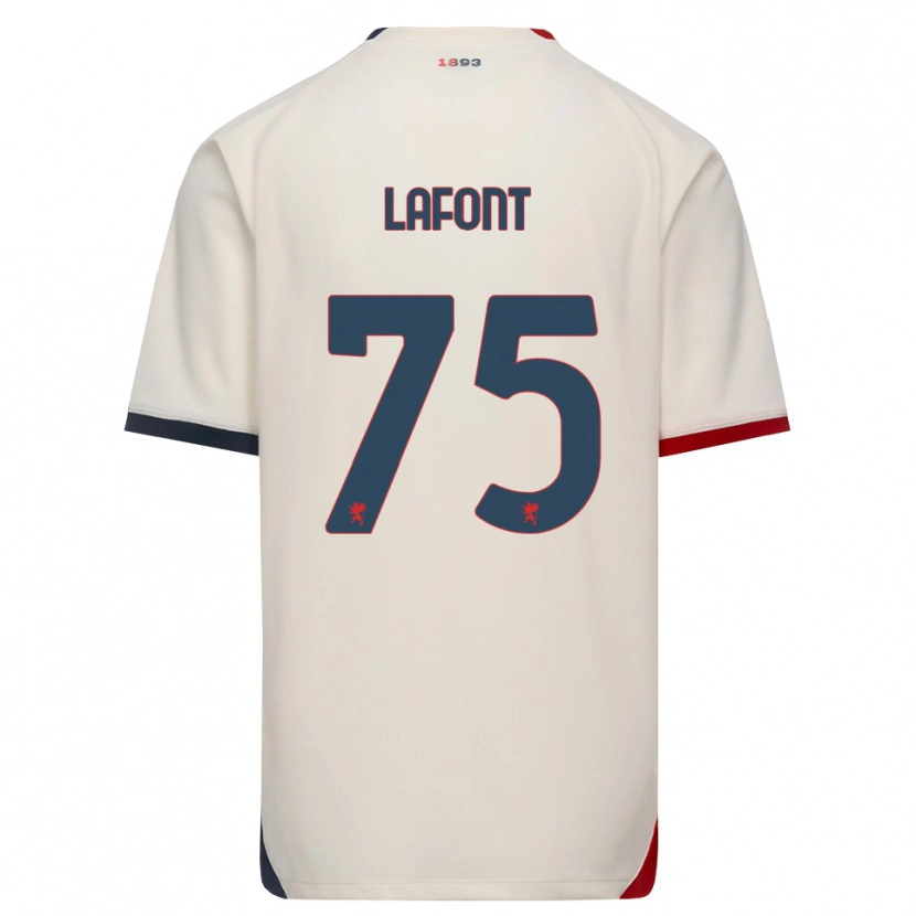 Danxen Herren Gaël Lafont #75 Creme Rot Auswärtstrikot Trikot 2026/27 T-Shirt Schweiz