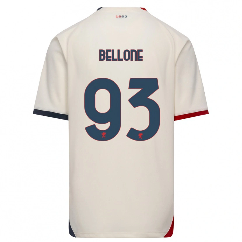 Danxen Herren Francesco Bellone #93 Creme Rot Auswärtstrikot Trikot 2026/27 T-Shirt Schweiz