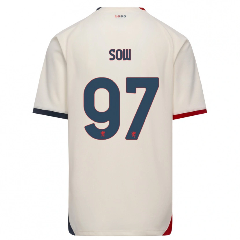 Danxen Herren Djibril Sow #97 Creme Rot Auswärtstrikot Trikot 2026/27 T-Shirt Schweiz