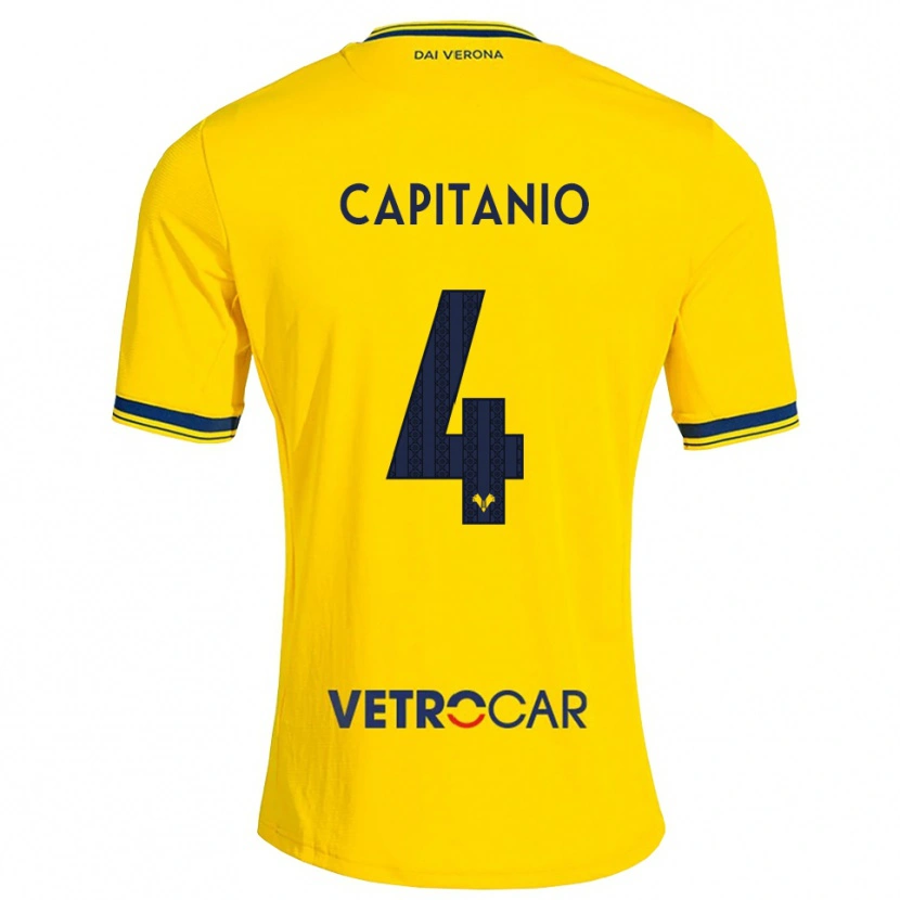 Danxen Herren Alex Capitanio #4 Gelb Rot Auswärtstrikot Trikot 2026/27 T-Shirt Schweiz