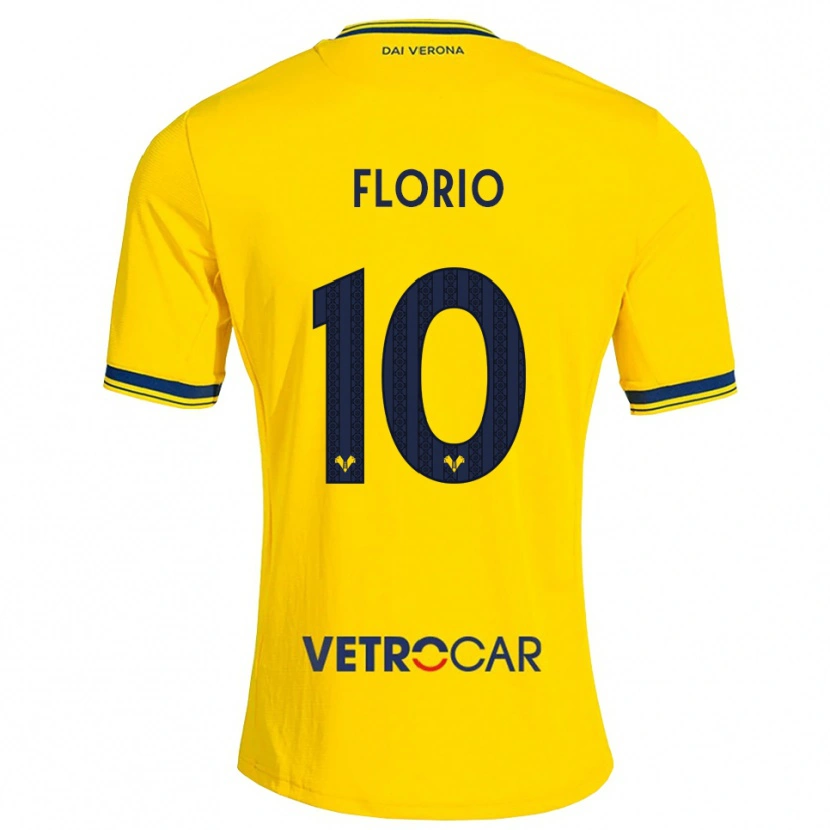 Danxen Herren Mattia Florio #10 Gelb Rot Auswärtstrikot Trikot 2026/27 T-Shirt Schweiz