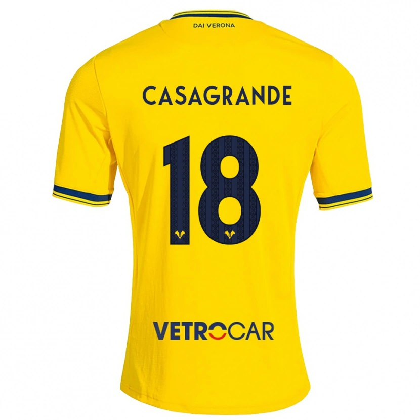 Danxen Herren Davide Casagrande #18 Gelb Rot Auswärtstrikot Trikot 2026/27 T-Shirt Schweiz