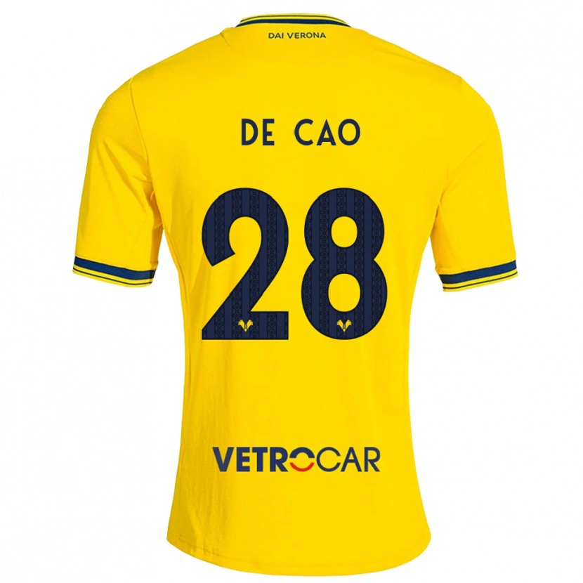 Danxen Herren Elena De Cao #28 Gelb Rot Auswärtstrikot Trikot 2026/27 T-Shirt Schweiz