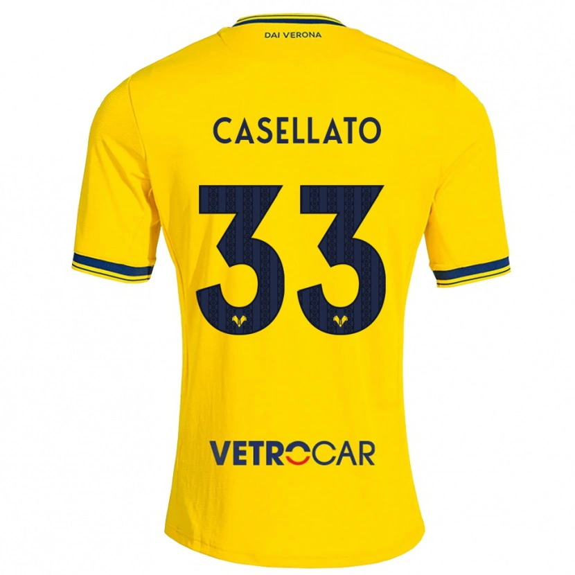 Danxen Herren Elisa Casellato #33 Gelb Rot Auswärtstrikot Trikot 2026/27 T-Shirt Schweiz