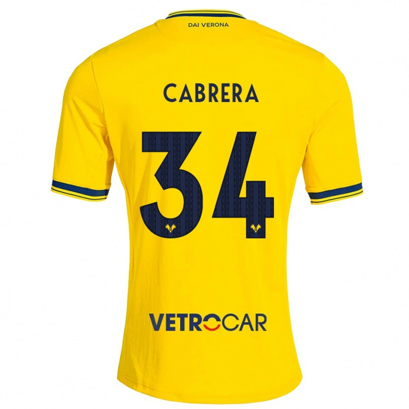 Danxen Herren Ilena Cabrera #34 Gelb Rot Auswärtstrikot Trikot 2026/27 T-Shirt Schweiz