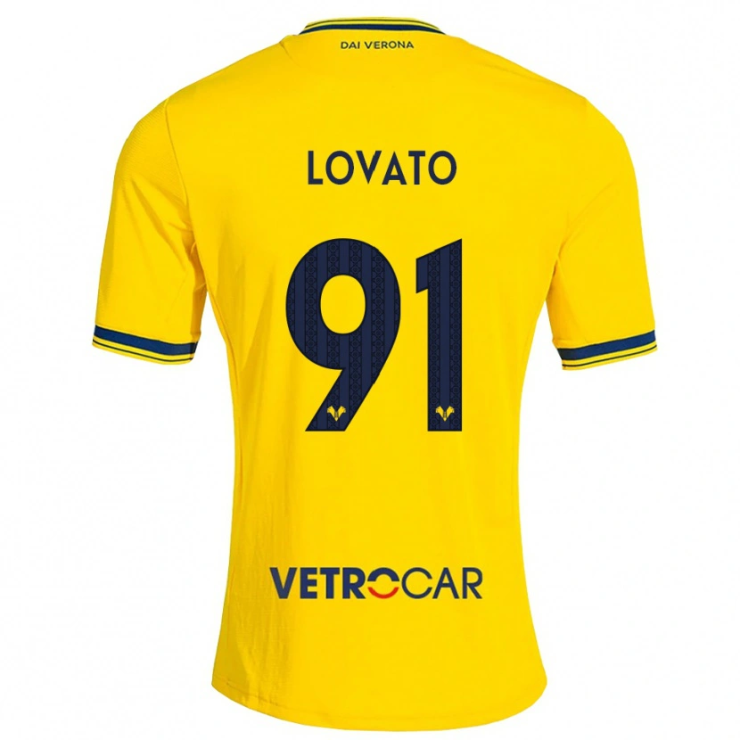 Danxen Herren Enrico Lovato #91 Gelb Rot Auswärtstrikot Trikot 2026/27 T-Shirt Schweiz