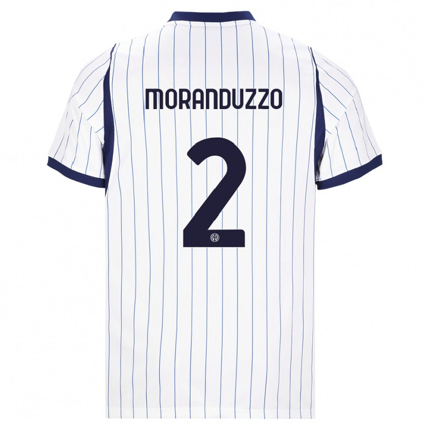 Danxen Herren Nicolo Moranduzzo #2 Weiß Dunkelblau Auswärtstrikot Trikot 2026/27 T-Shirt Schweiz