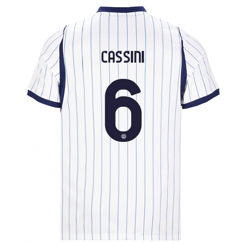 Danxen Herren Tommaso Cassini #6 Weiß Dunkelblau Auswärtstrikot Trikot 2026/27 T-Shirt Schweiz