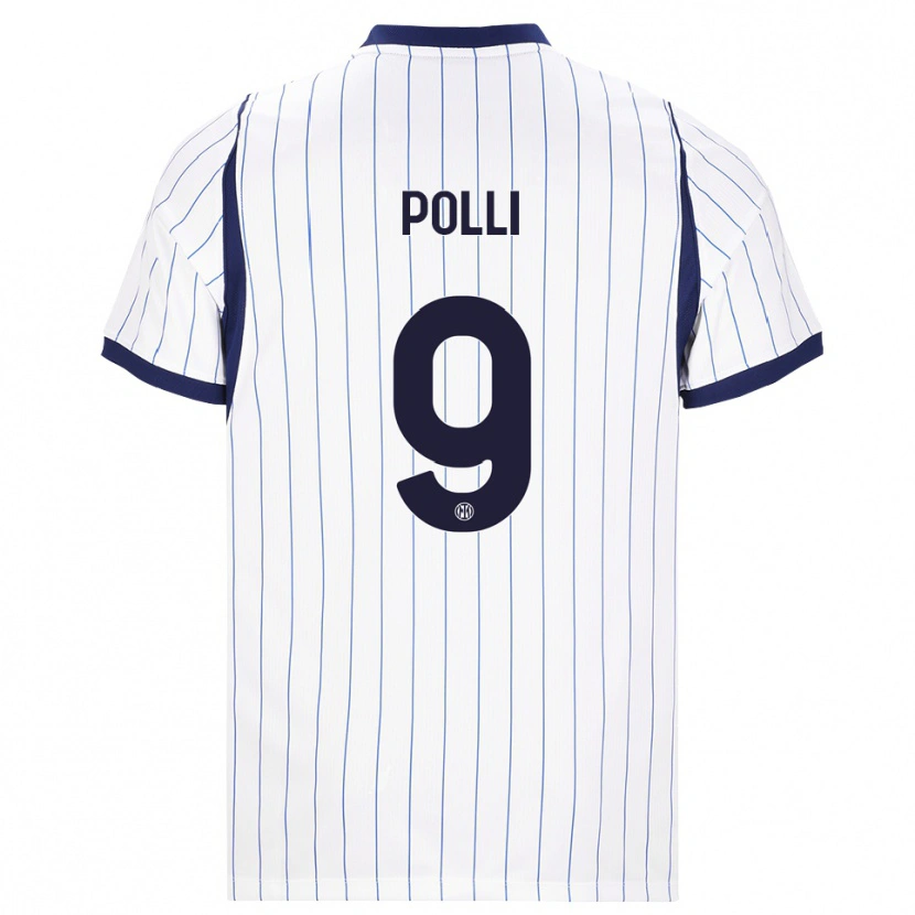 Danxen Herren Elisa Polli #9 Weiß Dunkelblau Auswärtstrikot Trikot 2026/27 T-Shirt Schweiz
