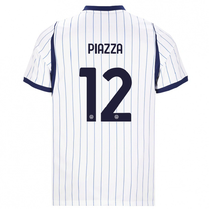 Danxen Herren Alessia Piazza #12 Weiß Dunkelblau Auswärtstrikot Trikot 2026/27 T-Shirt Schweiz