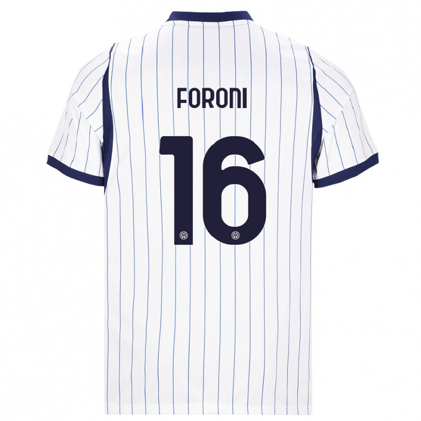 Danxen Herren Alessandro Foroni #16 Weiß Dunkelblau Auswärtstrikot Trikot 2026/27 T-Shirt Schweiz