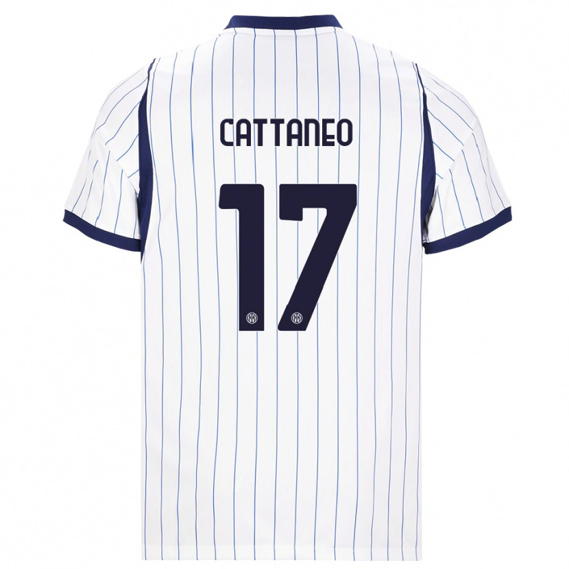 Danxen Herren Filippo Cattaneo #17 Weiß Dunkelblau Auswärtstrikot Trikot 2026/27 T-Shirt Schweiz