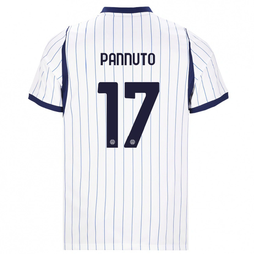 Danxen Herren Mattia Pannuto #17 Weiß Dunkelblau Auswärtstrikot Trikot 2026/27 T-Shirt Schweiz