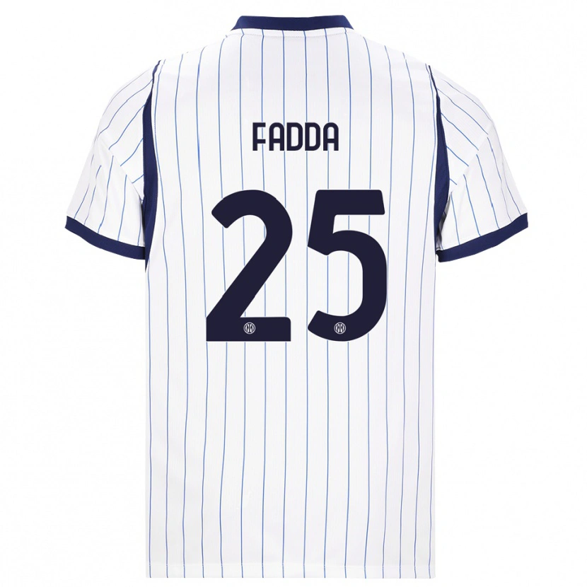 Danxen Herren Paola Fadda #25 Weiß Dunkelblau Auswärtstrikot Trikot 2026/27 T-Shirt Schweiz