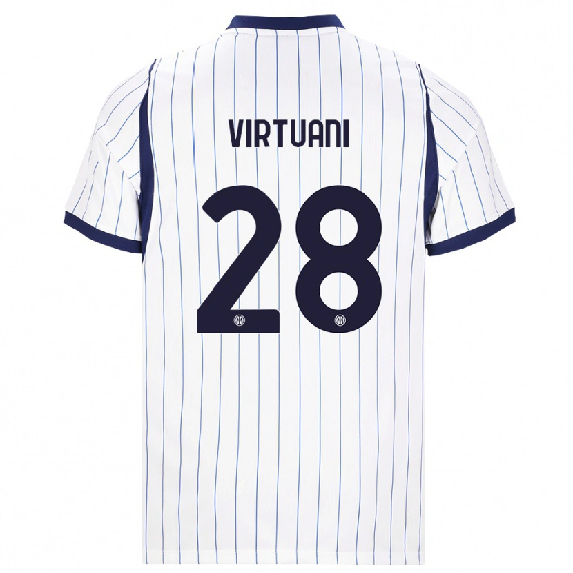 Danxen Herren Marco Virtuani #28 Weiß Dunkelblau Auswärtstrikot Trikot 2026/27 T-Shirt Schweiz