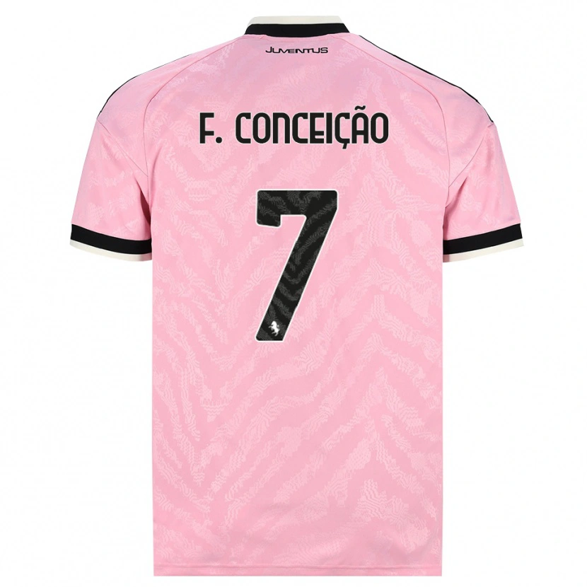 Danxen Herren Francisco Conceição #7 Pink Schwarz Auswärtstrikot Trikot 2026/27 T-Shirt Schweiz