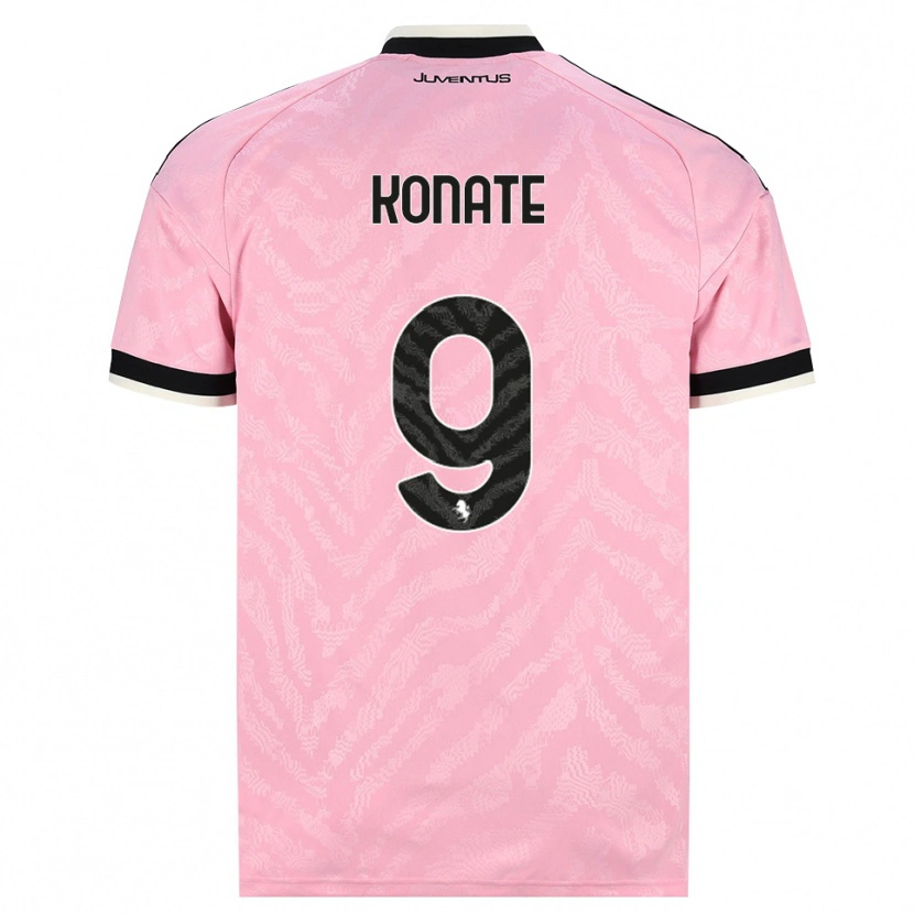 Danxen Herren Ismaël Konaté #9 Pink Schwarz Auswärtstrikot Trikot 2026/27 T-Shirt Schweiz