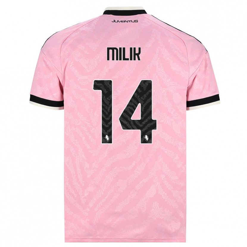 Danxen Herren Arkadiusz Milik #14 Pink Schwarz Auswärtstrikot Trikot 2026/27 T-Shirt Schweiz