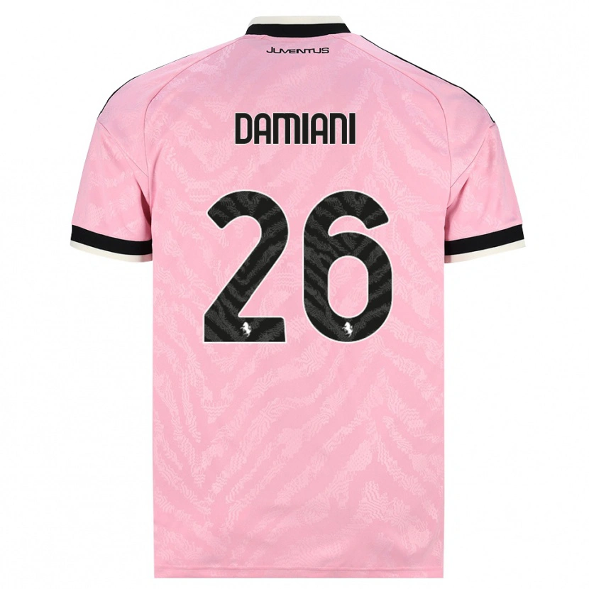 Danxen Herren Samuele Damiani #26 Pink Schwarz Auswärtstrikot Trikot 2026/27 T-Shirt Schweiz