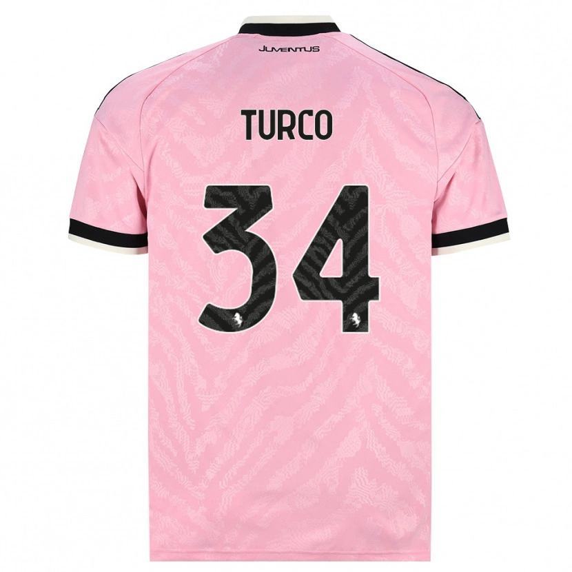Danxen Herren Stefano Turco #34 Pink Schwarz Auswärtstrikot Trikot 2026/27 T-Shirt Schweiz