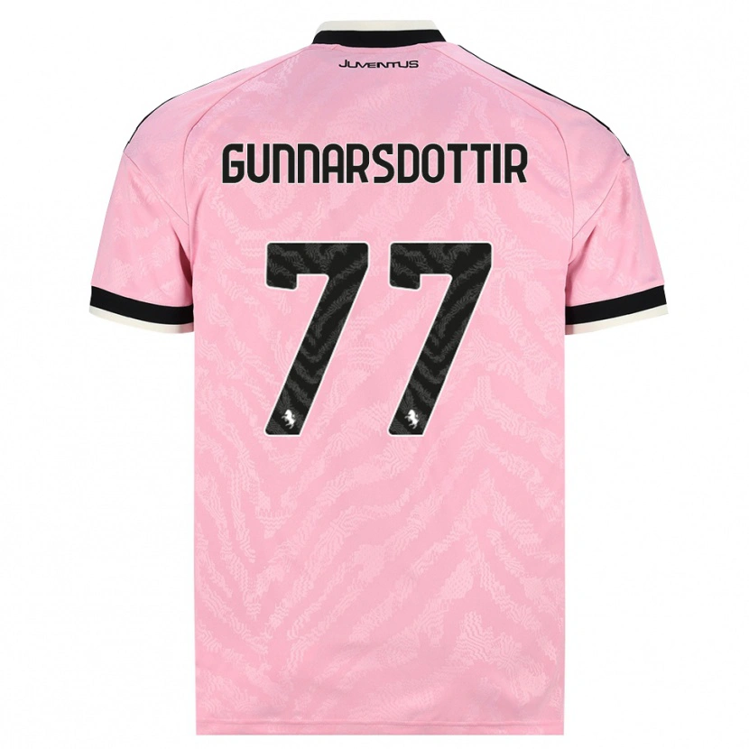Danxen Herren Sara Bjork Gunnarsdottir #77 Pink Schwarz Auswärtstrikot Trikot 2026/27 T-Shirt Schweiz