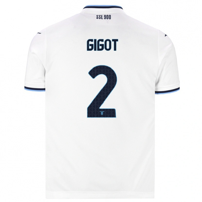 Danxen Herren Samuel Gigot #2 Weiß Dunkelblau Auswärtstrikot Trikot 2026/27 T-Shirt Schweiz