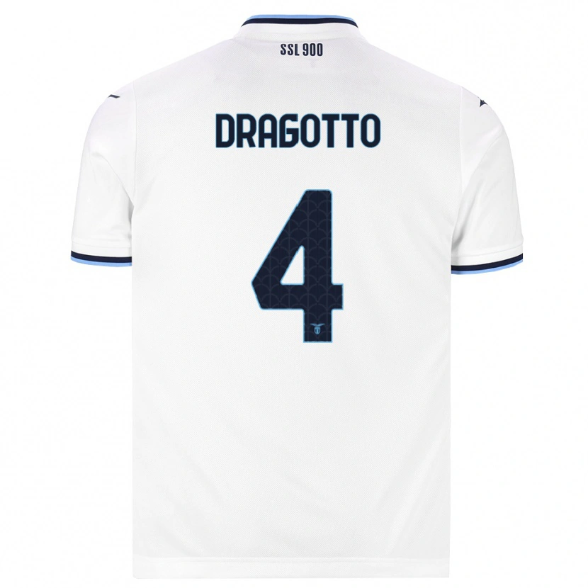 Danxen Herren Tommaso Dragotto #4 Weiß Dunkelblau Auswärtstrikot Trikot 2026/27 T-Shirt Schweiz
