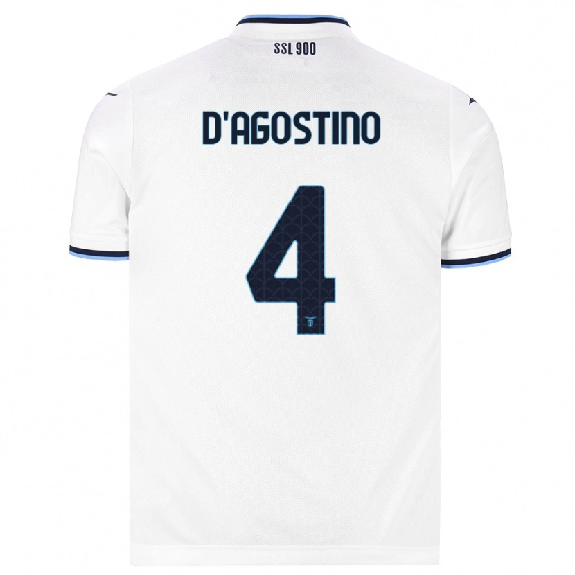 Danxen Herren Giuseppe D'agostino #4 Weiß Dunkelblau Auswärtstrikot Trikot 2026/27 T-Shirt Schweiz
