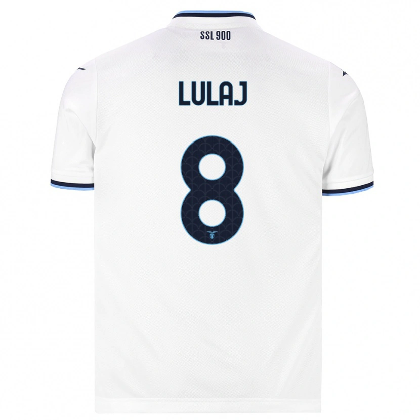 Danxen Herren Daniele Lulaj #8 Weiß Dunkelblau Auswärtstrikot Trikot 2026/27 T-Shirt Schweiz