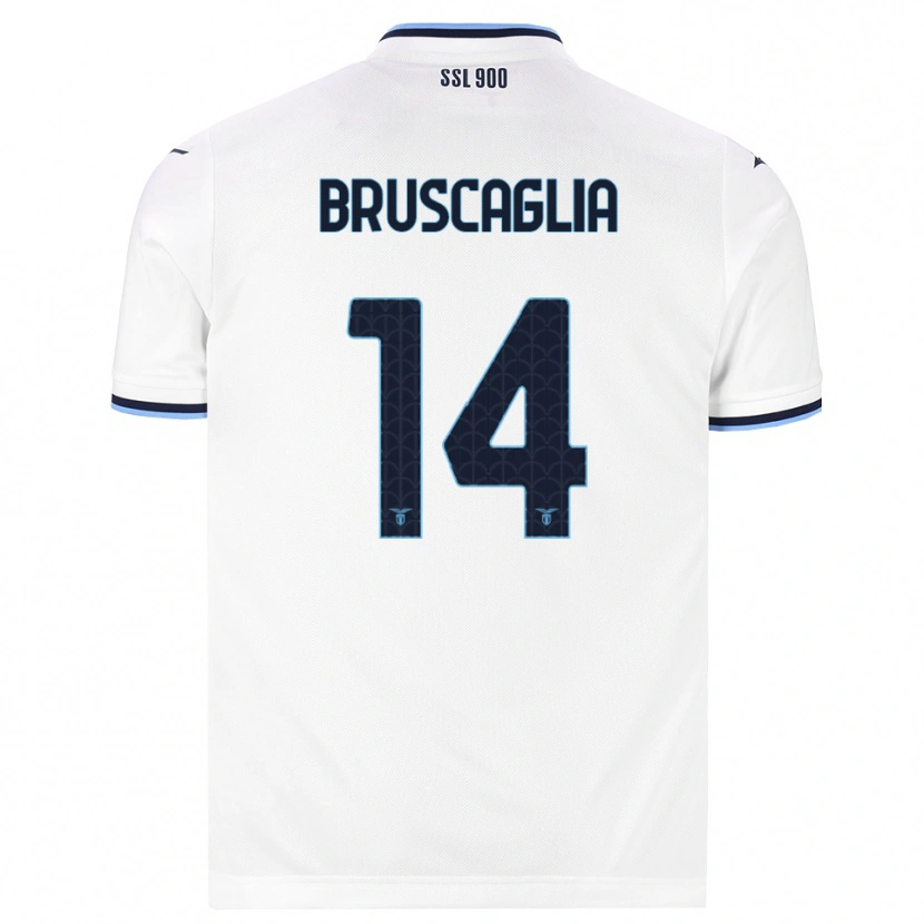 Danxen Herren Lukas Bruscaglia #14 Weiß Dunkelblau Auswärtstrikot Trikot 2026/27 T-Shirt Schweiz