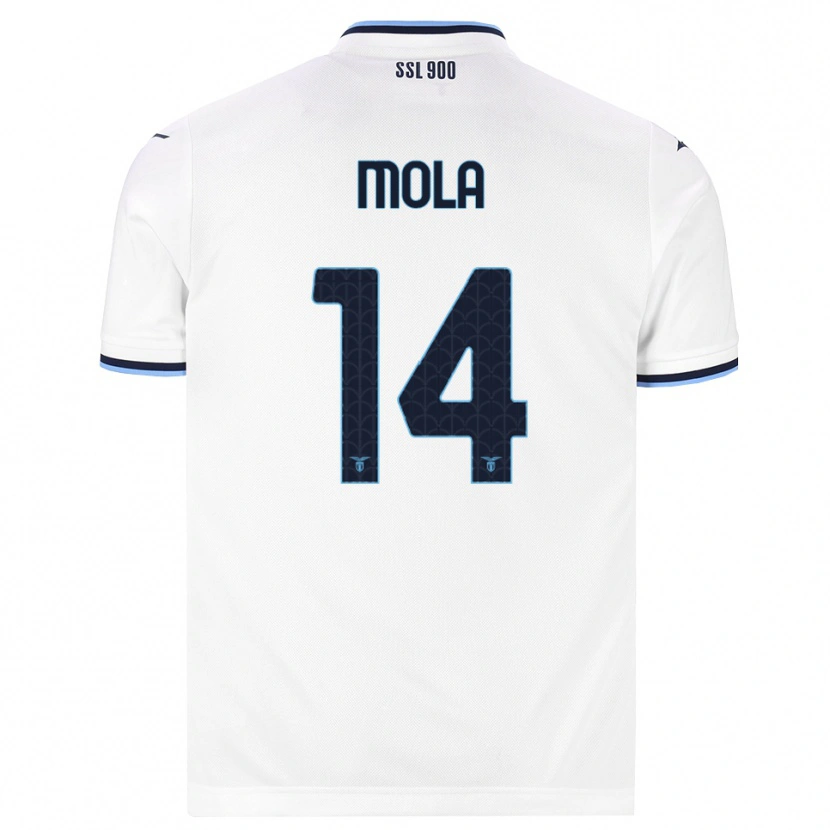 Danxen Herren Tommaso Mola #14 Weiß Dunkelblau Auswärtstrikot Trikot 2026/27 T-Shirt Schweiz