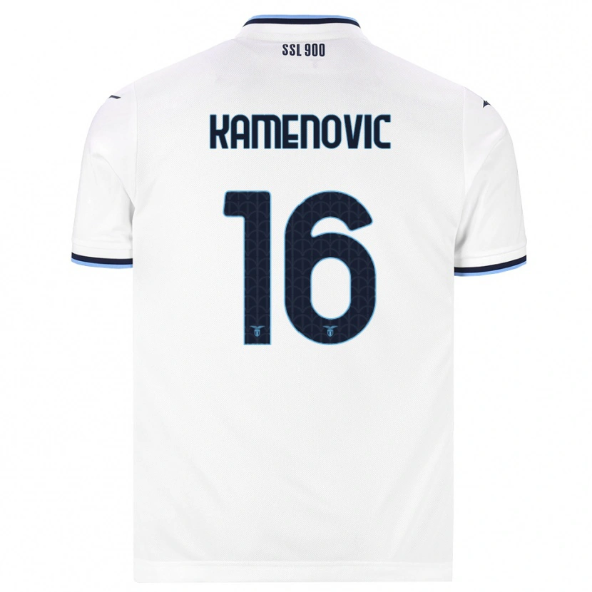 Danxen Herren Dimitrije Kamenovic #16 Weiß Dunkelblau Auswärtstrikot Trikot 2026/27 T-Shirt Schweiz