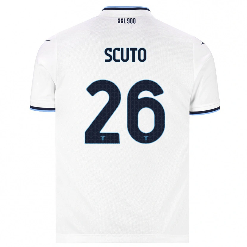 Danxen Herren Leonardo Scuto #26 Weiß Dunkelblau Auswärtstrikot Trikot 2026/27 T-Shirt Schweiz