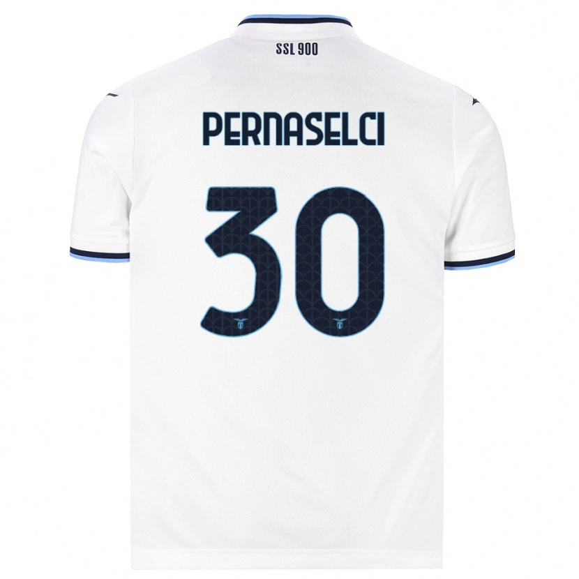 Danxen Herren Leonardo Pernaselci #30 Weiß Dunkelblau Auswärtstrikot Trikot 2026/27 T-Shirt Schweiz