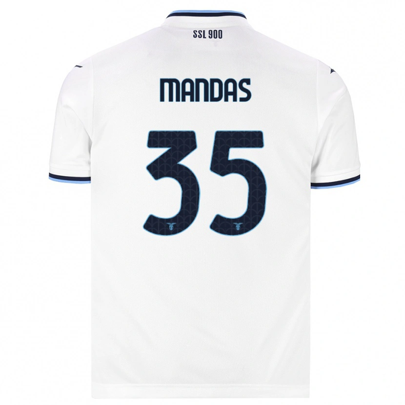 Danxen Herren Christos Mandas #35 Weiß Dunkelblau Auswärtstrikot Trikot 2026/27 T-Shirt Schweiz