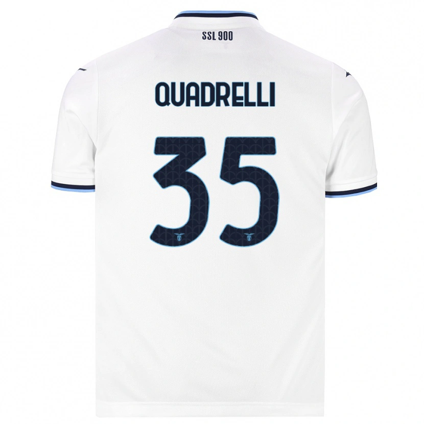 Danxen Herren Leonardo Quadrelli #35 Weiß Dunkelblau Auswärtstrikot Trikot 2026/27 T-Shirt Schweiz