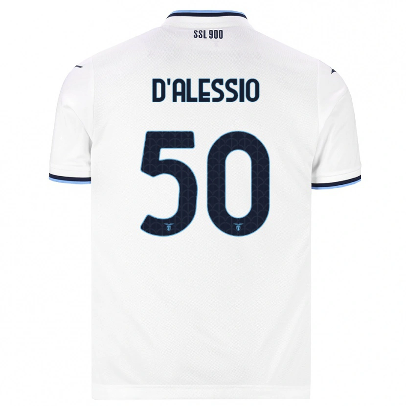 Danxen Herren Luigi D'alessio #50 Weiß Dunkelblau Auswärtstrikot Trikot 2026/27 T-Shirt Schweiz