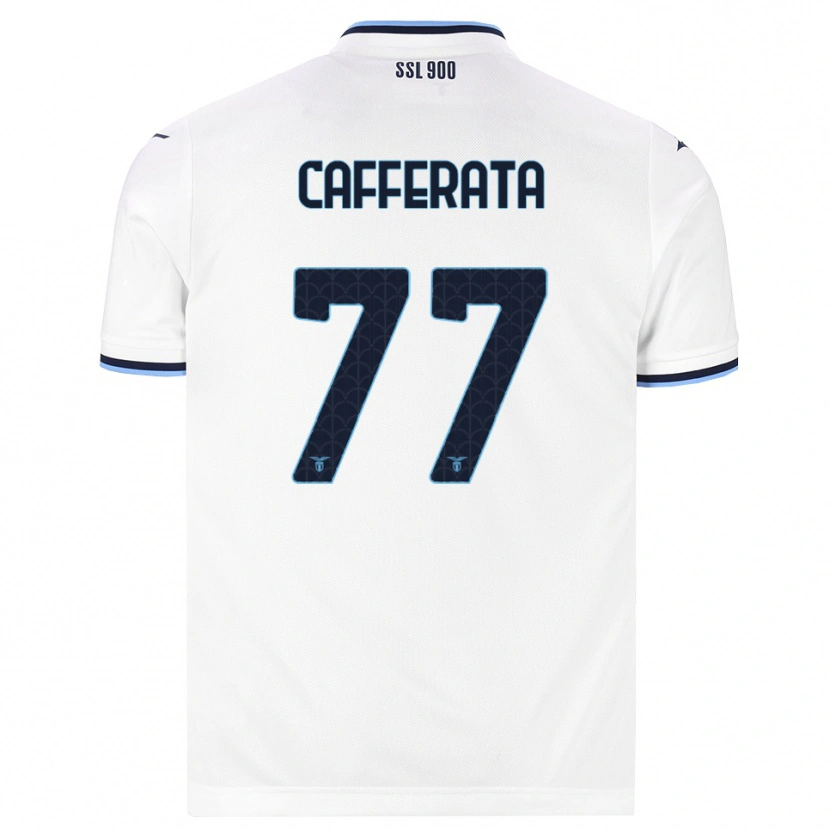 Danxen Herren Federica Cafferata #77 Weiß Dunkelblau Auswärtstrikot Trikot 2026/27 T-Shirt Schweiz