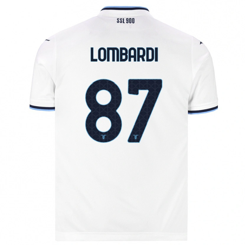 Danxen Herren Cristiano Lombardi #87 Weiß Dunkelblau Auswärtstrikot Trikot 2026/27 T-Shirt Schweiz