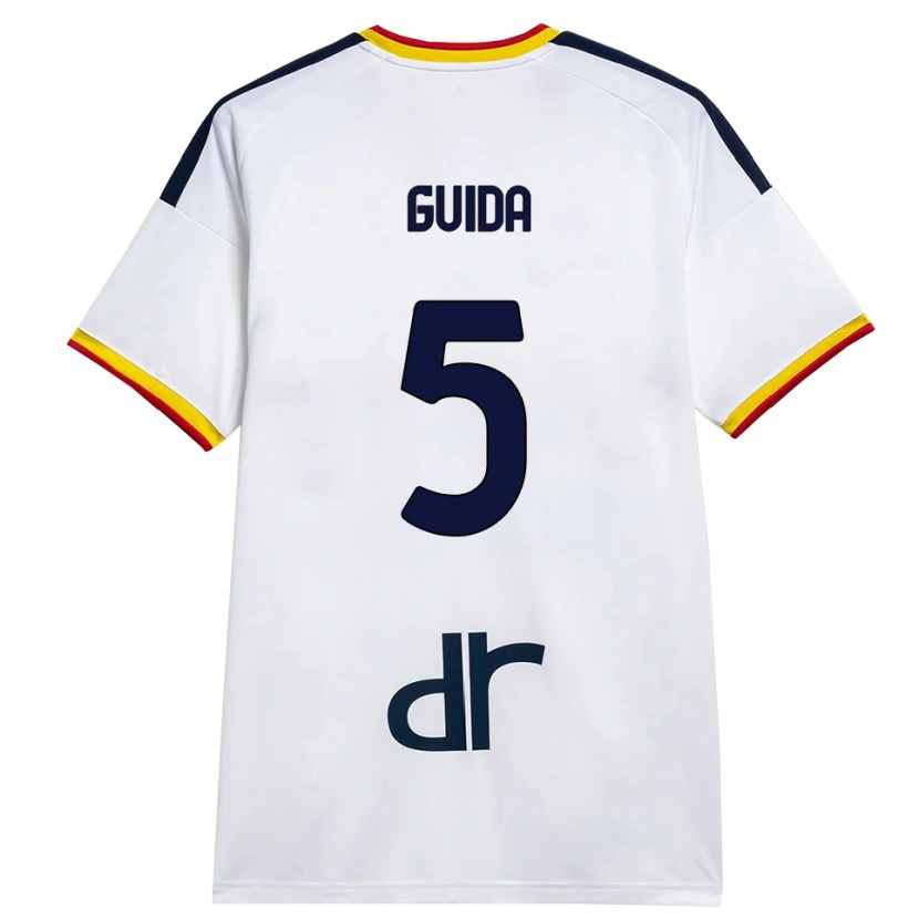 Danxen Herren Francesco Guida #5 Weiß Gelb Rot Auswärtstrikot Trikot 2026/27 T-Shirt Schweiz