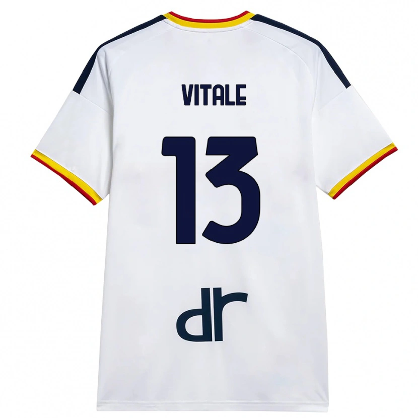 Danxen Herren Leonardo Vitale #13 Weiß Gelb Rot Auswärtstrikot Trikot 2026/27 T-Shirt Schweiz