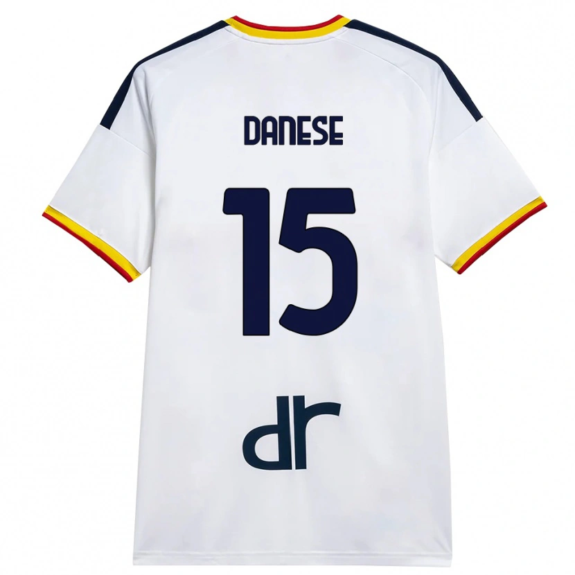Danxen Herren Tommaso Danese #15 Weiß Gelb Rot Auswärtstrikot Trikot 2026/27 T-Shirt Schweiz
