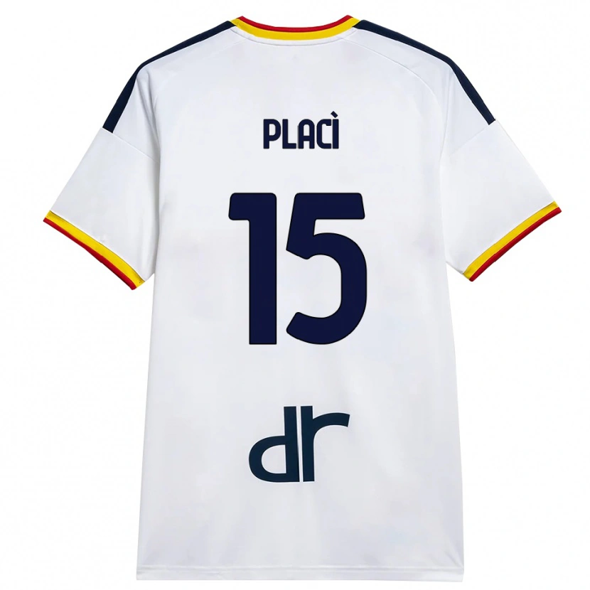 Danxen Herren Davide Placì #15 Weiß Gelb Rot Auswärtstrikot Trikot 2026/27 T-Shirt Schweiz