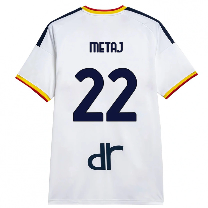 Danxen Herren Dejvi Metaj #22 Weiß Gelb Rot Auswärtstrikot Trikot 2026/27 T-Shirt Schweiz