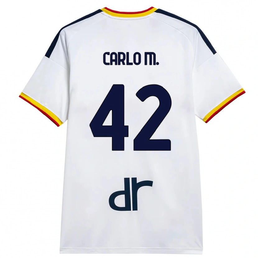 Danxen Herren Carlo Mariano #42 Weiß Gelb Rot Auswärtstrikot Trikot 2026/27 T-Shirt Schweiz