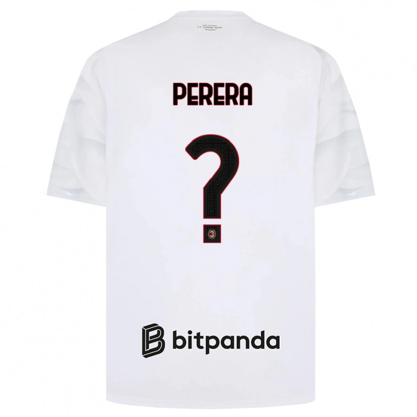 Danxen Herren Nirash Raffaello Perera #0 Weiß Rot Schwarz Auswärtstrikot Trikot 2026/27 T-Shirt Schweiz