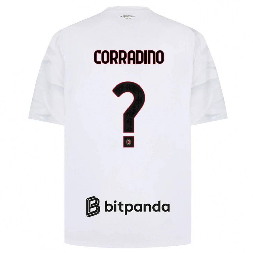 Danxen Herren Riccardo Corradino #0 Weiß Rot Schwarz Auswärtstrikot Trikot 2026/27 T-Shirt Schweiz